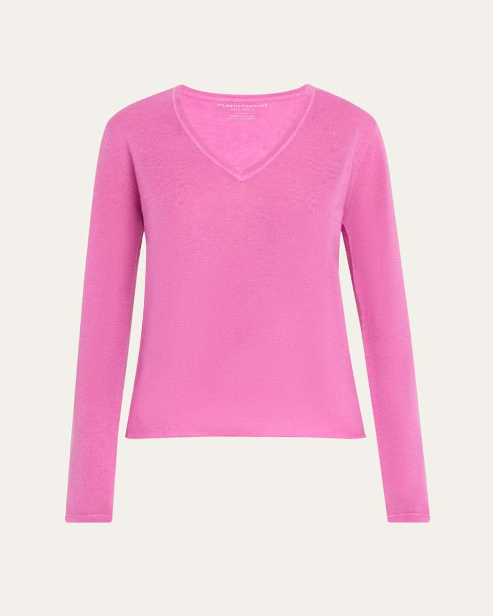 Machine Washable Cashmere V-Neck Pullover